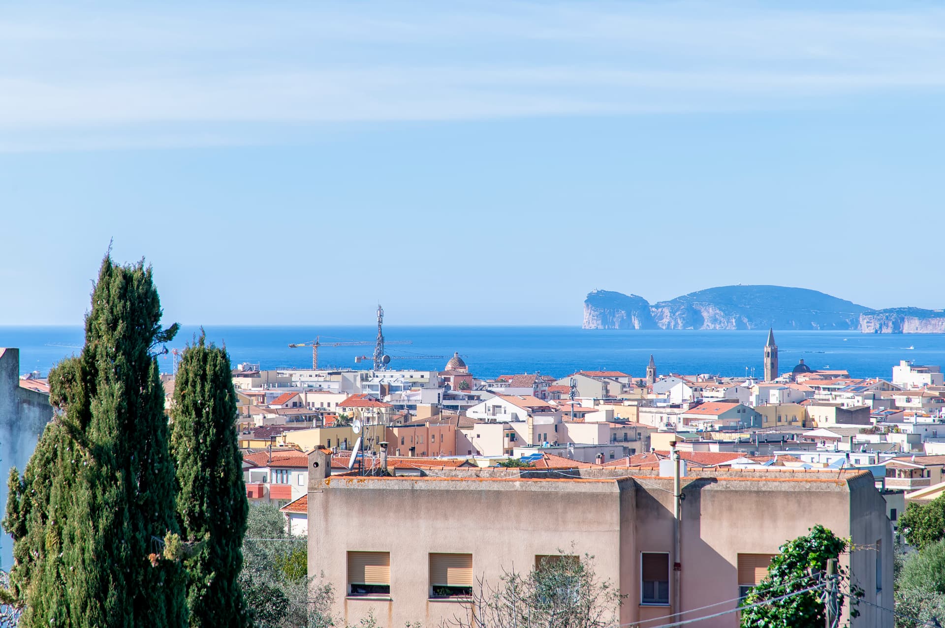 Il panorama su Alghero visto da Villa Contessa